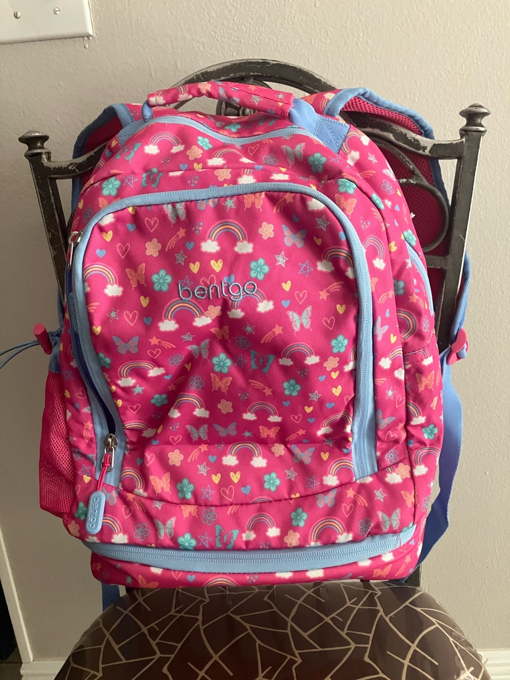 BENTGO Girl’s Pink Rainbow Prints 2-in-1 Backpack & Insulated Lunch Bag